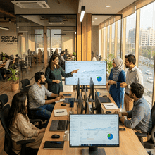 SEO services in Lahore - TechSavvy Solutions team working on Google rankings